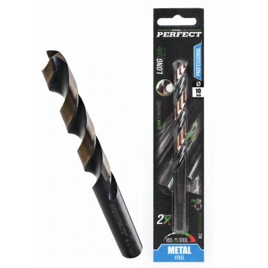 Prailgintas grąžtas metalui DIN340 STALCO 1-10mm Prailgintas grąžtas metalui DIN340 STALCO 1-10mm