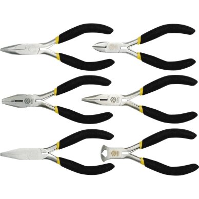 Precizinių replyčių komplektas 6 vnt., 125 mm VOREL Precizinių replyčių komplektas 6 vnt., 125 mm VOREL