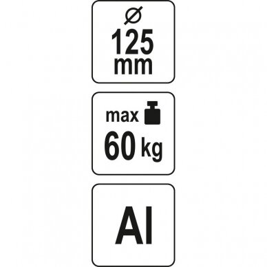 Prisisiurbiantis kėliklis 125mm 60kg YATO YT-37235 3