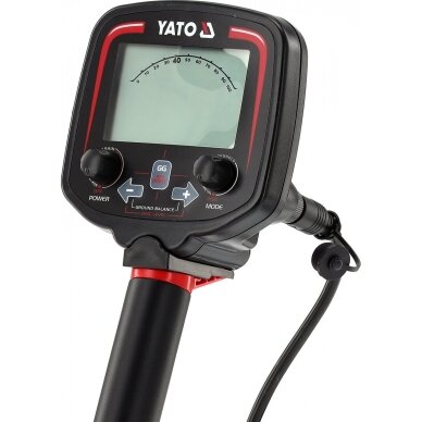 Profesionalus metalo detektorius | aptikimo gylis iki 25 cm | LCD ekranas YATO 5 Profesionalus metalo detektorius | aptikimo gylis iki 25 cm | LCD ekranas YATO 5