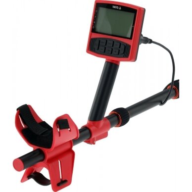 Profesionalus metalo detektorius su LCD ekranu | aptikimo gylis iki 22 cm YATO 4