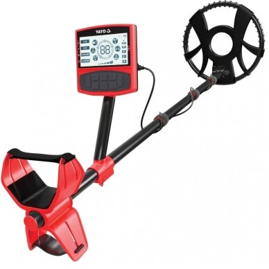 Profesionalus metalo detektorius su LCD ekranu | aptikimo gylis iki 22 cm YATO Profesionalus metalo detektorius su LCD ekranu | aptikimo gylis iki 22 cm YATO