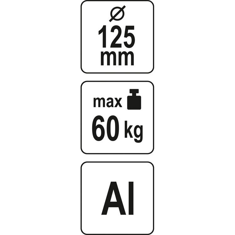 Prisisiurbiantis kėliklis 125mm 60kg YATO YT-37235 3 Prisisiurbiantis kėliklis 125mm 60kg YATO YT-37235 3