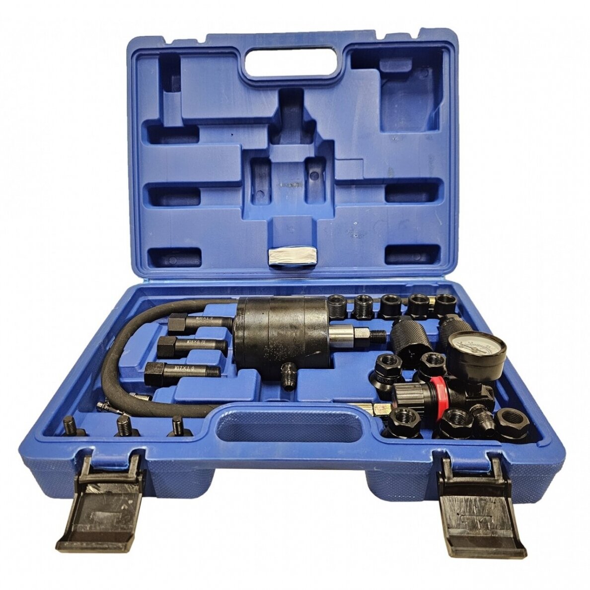 Purkštukų ištraukimo rinkinys, pneumatinis su manometru Essen Tools SK8143P 2 Purkštukų ištraukimo rinkinys, pneumatinis su manometru Essen Tools SK8143P 2