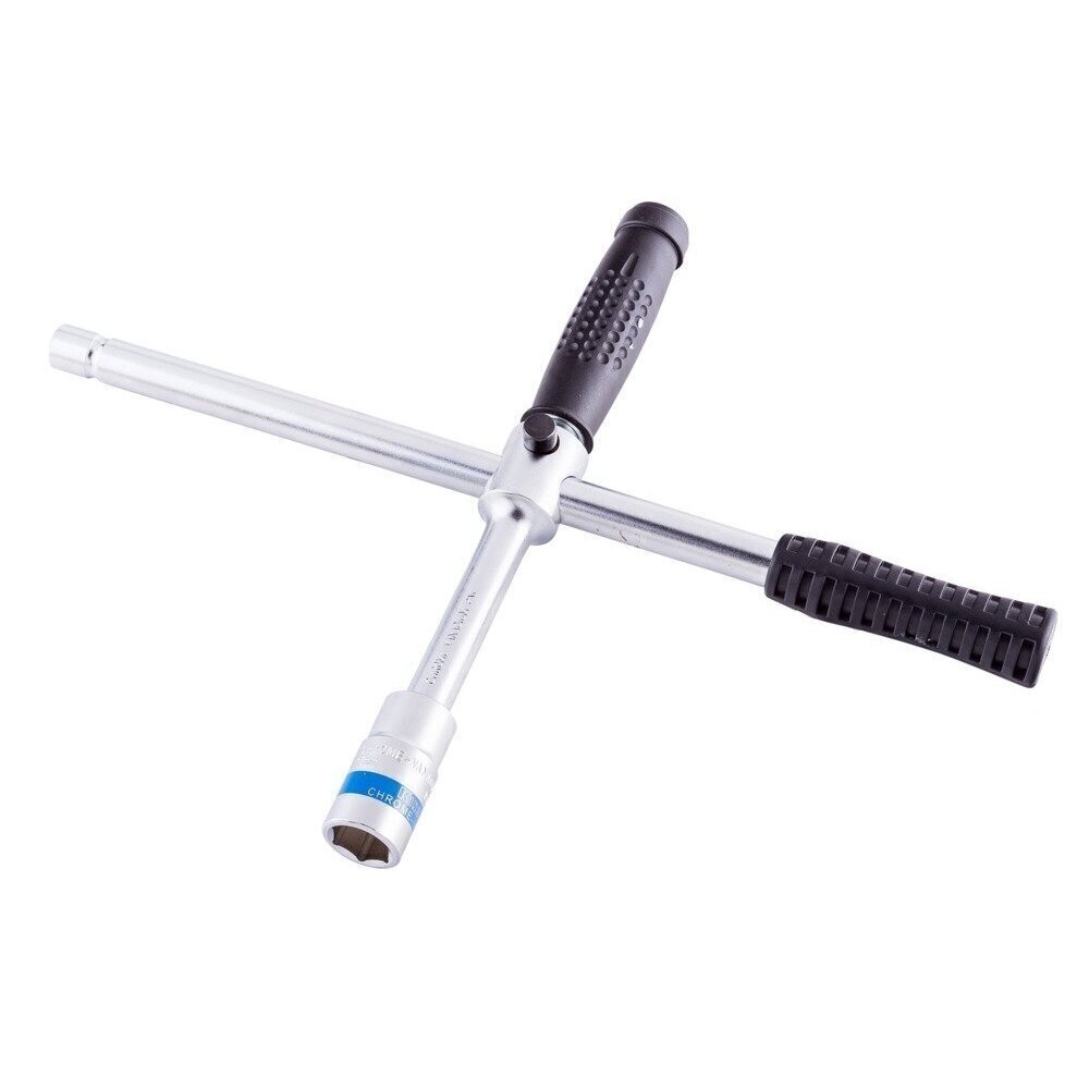 Raktas ratams kryžminis su galvutėmis 17-19, 21-23mm 1 Raktas ratams kryžminis su galvutėmis 17-19, 21-23mm 1