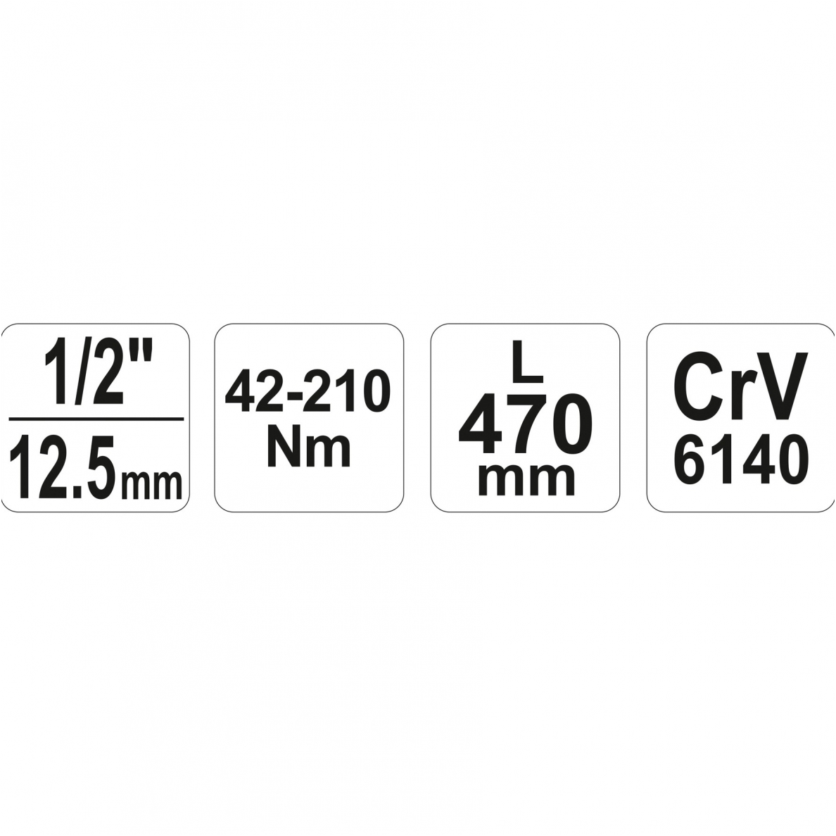 Raktas dinamometrinis 1/2" 42-210 Nm. 6 Raktas dinamometrinis 1/2" 42-210 Nm. 6