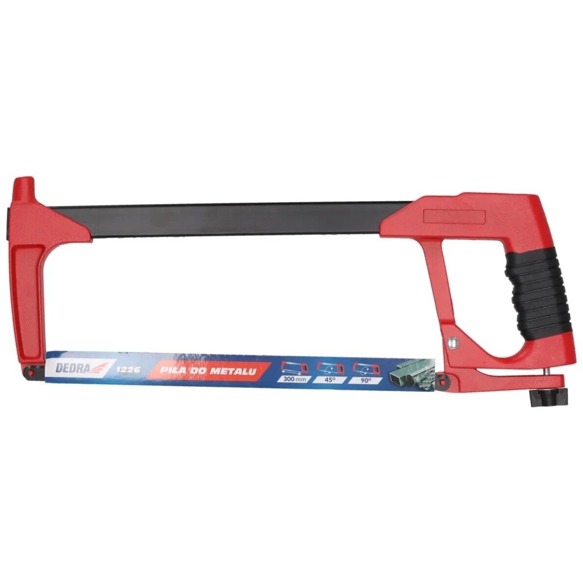 Rankinis pjūklas plienui ir metalui, su gumuota rankena, 300mm DEDRA 1226 Rankinis pjūklas plienui ir metalui, su gumuota rankena, 300mm DEDRA 1226