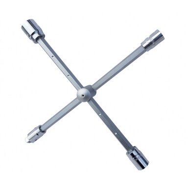 Raktas kryžminis sudedamas/slankiojantis 17/19/21/24mm + 1/2" adapteris Raktas kryžminis sudedamas/slankiojantis 17/19/21/24mm + 1/2" adapteris