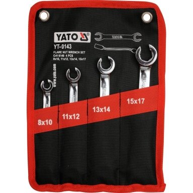 Raktai vamzdeliams rinkinys 4vnt. YATO YT-0143