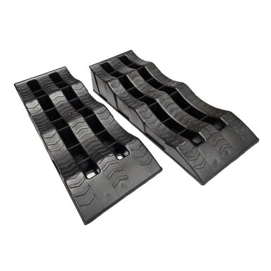 Rampų rinkinys | Plastikas | 3 užvažiavimo aukščiai | 2 vnt.
