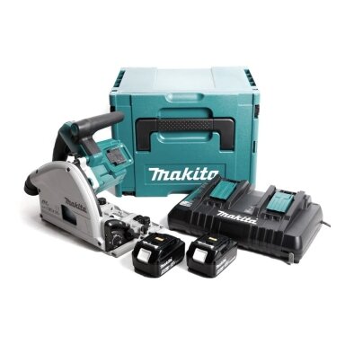 Rankinis diskinis pjūklas Makita DSP600ZJ+ Lagaminas, + diskas, 2 x 5,0Ah 18V Li-ion Rankinis diskinis pjūklas Makita DSP600ZJ+ Lagaminas, + diskas, 2 x 5,0Ah 18V Li-ion