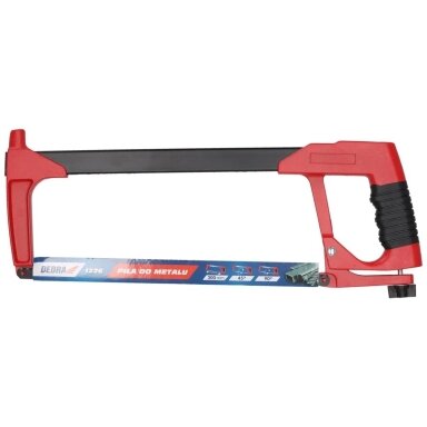 Rankinis pjūklas plienui ir metalui, su gumuota rankena, 300mm DEDRA 1226