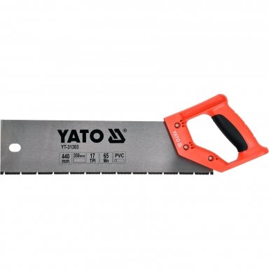 Rankinus pjūklas plastikui PVC 350mm YATO Rankinus pjūklas plastikui PVC 350mm YATO