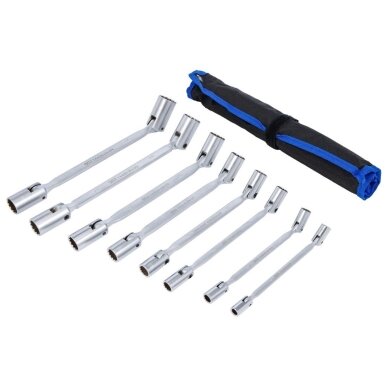 Raktų dvipusių su vartoma galvute komplektas | 8 - 24 mm | 8 vnt BGS 1 Raktų dvipusių su vartoma galvute komplektas | 8 - 24 mm | 8 vnt BGS 1