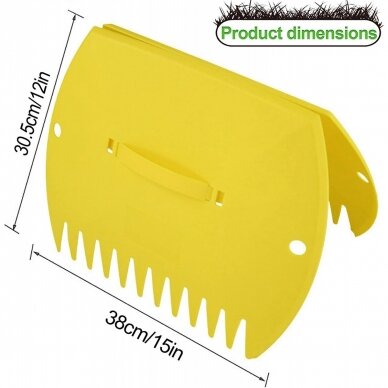 Rankinis sodo lapų griebtuvas 2vnt. Kingrony HLR2 2 Rankinis sodo lapų griebtuvas 2vnt. Kingrony HLR2 2
