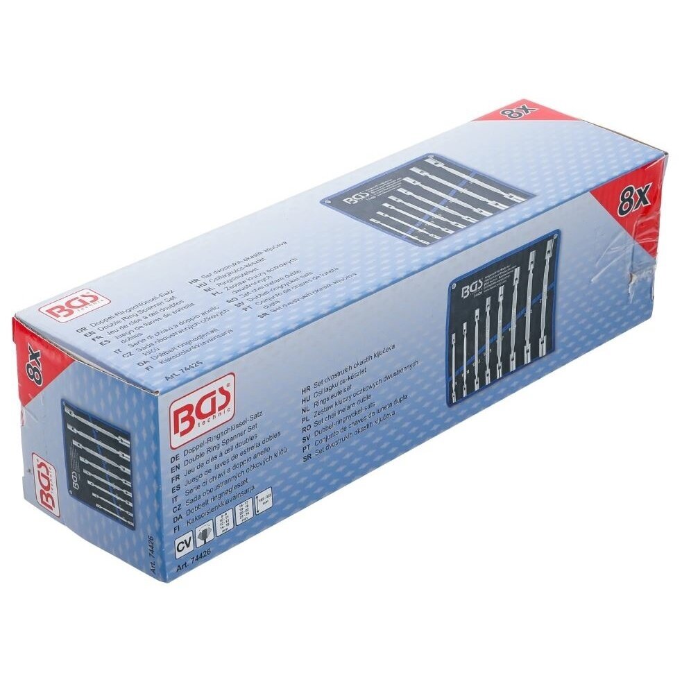 Raktų dvipusių su vartoma galvute komplektas | 8 - 24 mm | 8 vnt BGS 6 Raktų dvipusių su vartoma galvute komplektas | 8 - 24 mm | 8 vnt BGS 6