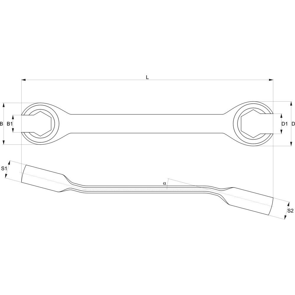 Raktas stabdžių žarnelėms 8x10mm YATO YT-0135 1 Raktas stabdžių žarnelėms 8x10mm YATO YT-0135 1