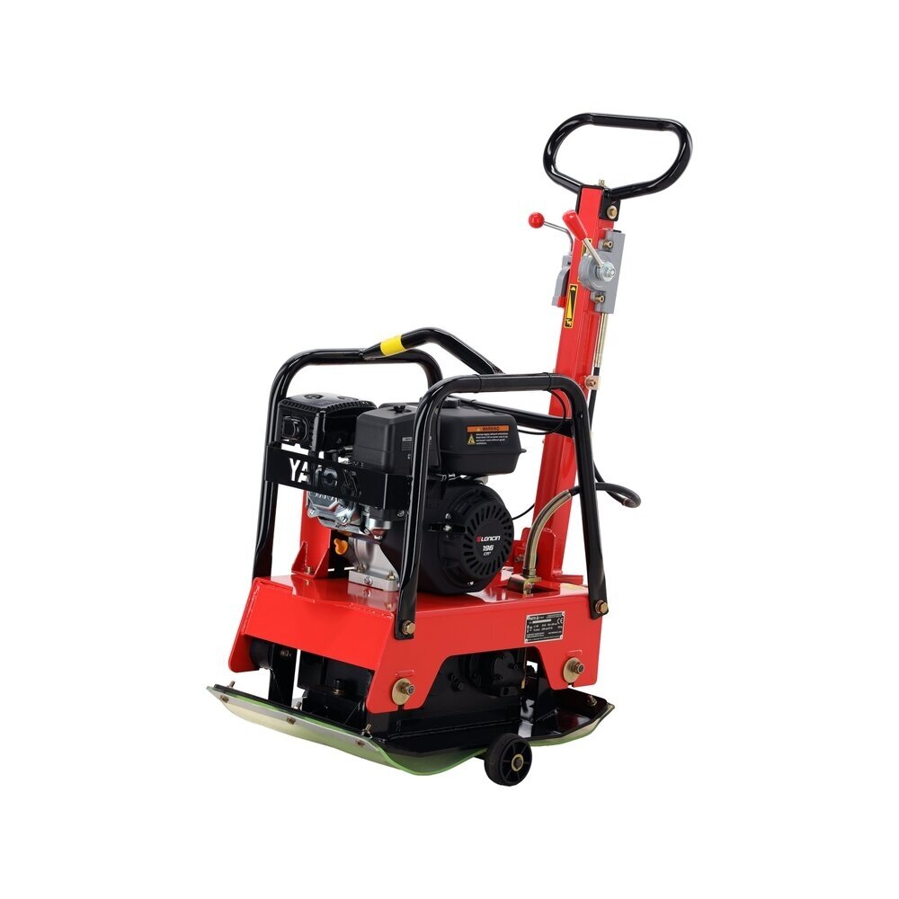 Reversinė vibroplokštė | 28 kN | 6,5 AG | 630 × 400 mm | su transportavimo ratukais YATO
