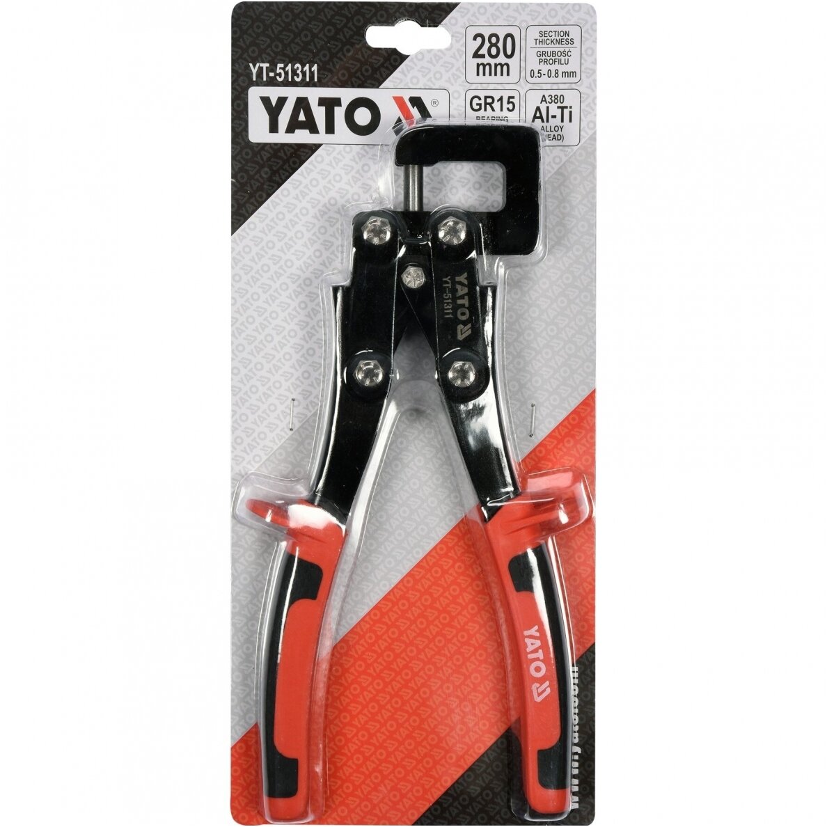 Replės profilių sujungimams / skylėms 280 mm 4 Replės profilių sujungimams / skylėms 280 mm 4