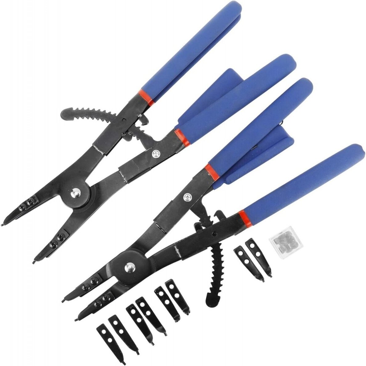 Replių rinkinys fiksuojamiems žiedams | keičiami antgaliai | 400 mm ESSEN TOOLS 3 Replių rinkinys fiksuojamiems žiedams | keičiami antgaliai | 400 mm ESSEN TOOLS 3