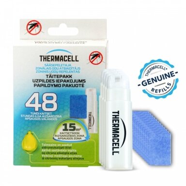 Repelento užpildymo paketas ThermaCell 48 val Citriodiol Repelento užpildymo paketas ThermaCell 48 val Citriodiol