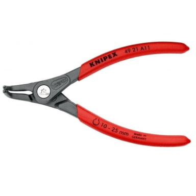 Replės išoriniams žiedams. Lenktos 130mm (Ø10-25mm) KNIPEX