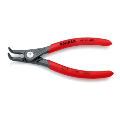 Replės išoriniams žiedams. Lenktos 130mm (Ø3-10mm) KNIPEX