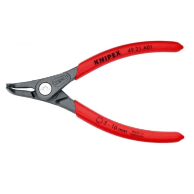 Replės išoriniams žiedams. Lenktos 130mm (Ø3-10mm) KNIPEX