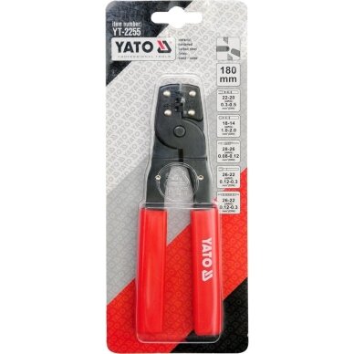 Replės 180 mm, 3 rūšių antgaliams YATO 2