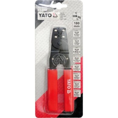 Replės 180 mm, 5 rūšių antgaliams YATO 2