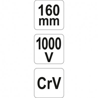 Replės aukštos įtampos laidams šoninio kirpimo 160mm, VDE 1000V 4 Replės aukštos įtampos laidams šoninio kirpimo 160mm, VDE 1000V 4