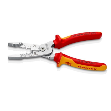 Replės elektros instaliacijos darbams daugiafunkcinės VDE 200mm KNIPEX 1