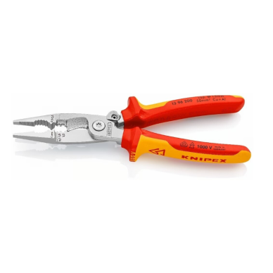 Replės elektros instaliacijos darbams VDE 200mm KNIPEX 1 Replės elektros instaliacijos darbams VDE 200mm KNIPEX 1