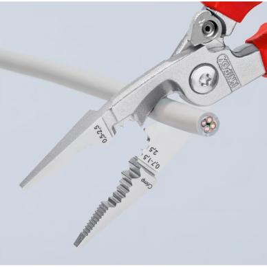 Replės elektros instaliacijos darbams VDE 200mm KNIPEX 3 Replės elektros instaliacijos darbams VDE 200mm KNIPEX 3