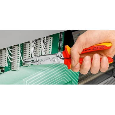 Replės elektros instaliacijos darbams VDE 200mm KNIPEX 5 Replės elektros instaliacijos darbams VDE 200mm KNIPEX 5