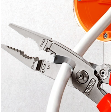 Replės elektros instaliacijos darbams VDE 200mm KNIPEX 6 Replės elektros instaliacijos darbams VDE 200mm KNIPEX 6