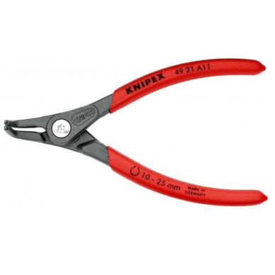 Replės išoriniams žiedams. Lenktos 130mm (Ø10-25mm) KNIPEX