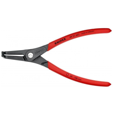 Replės išoriniams žiedams. Lenktos 210mm (Ø40-100mm) KNIPEX 1