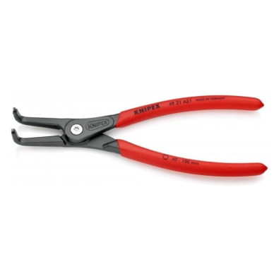 Replės išoriniams žiedams. Lenktos 210mm (Ø40-100mm) KNIPEX