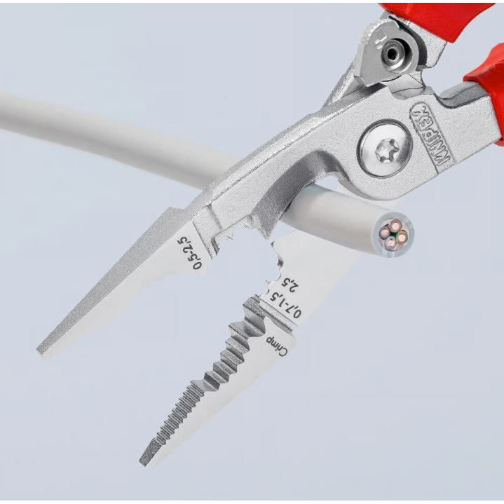Replės elektros instaliacijos darbams VDE 200mm KNIPEX 3