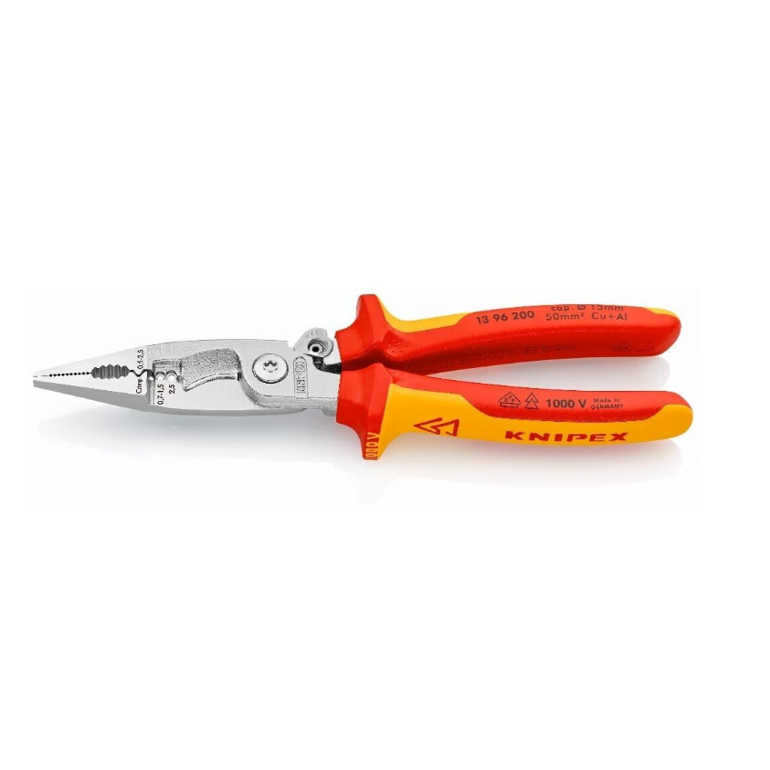 Replės elektros instaliacijos darbams VDE 200mm KNIPEX 2