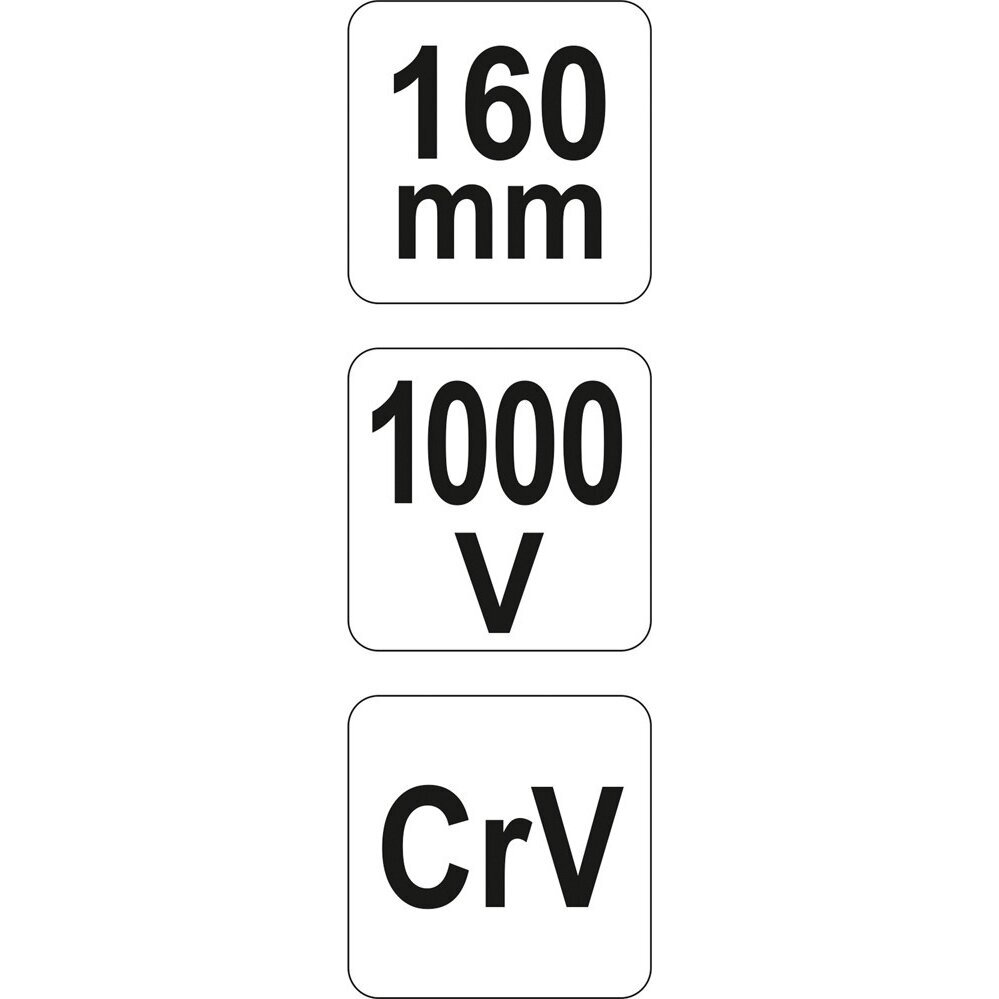 Replės aukštos įtampos laidams šoninio kirpimo 160mm, VDE 1000V 4