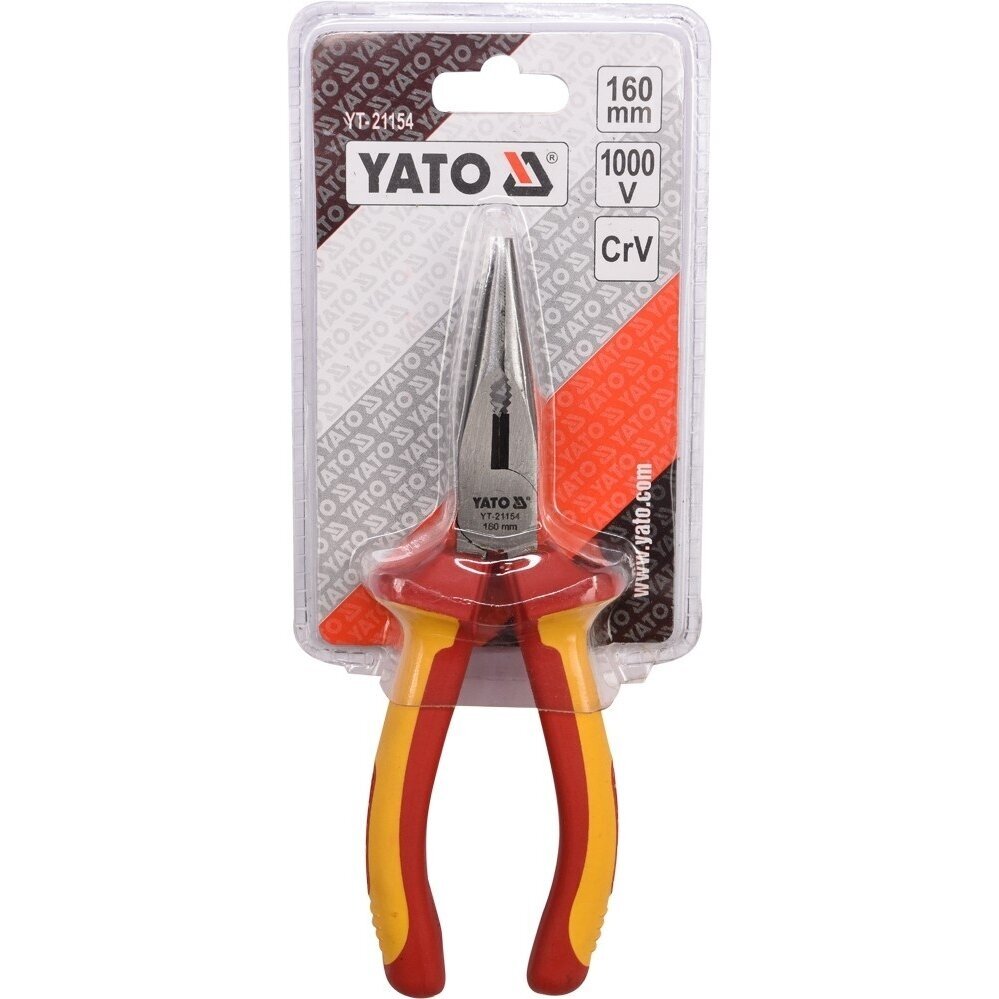 Replės aukštos įtampos laidams tiesios 160mm, VDE 1000V YATO 2