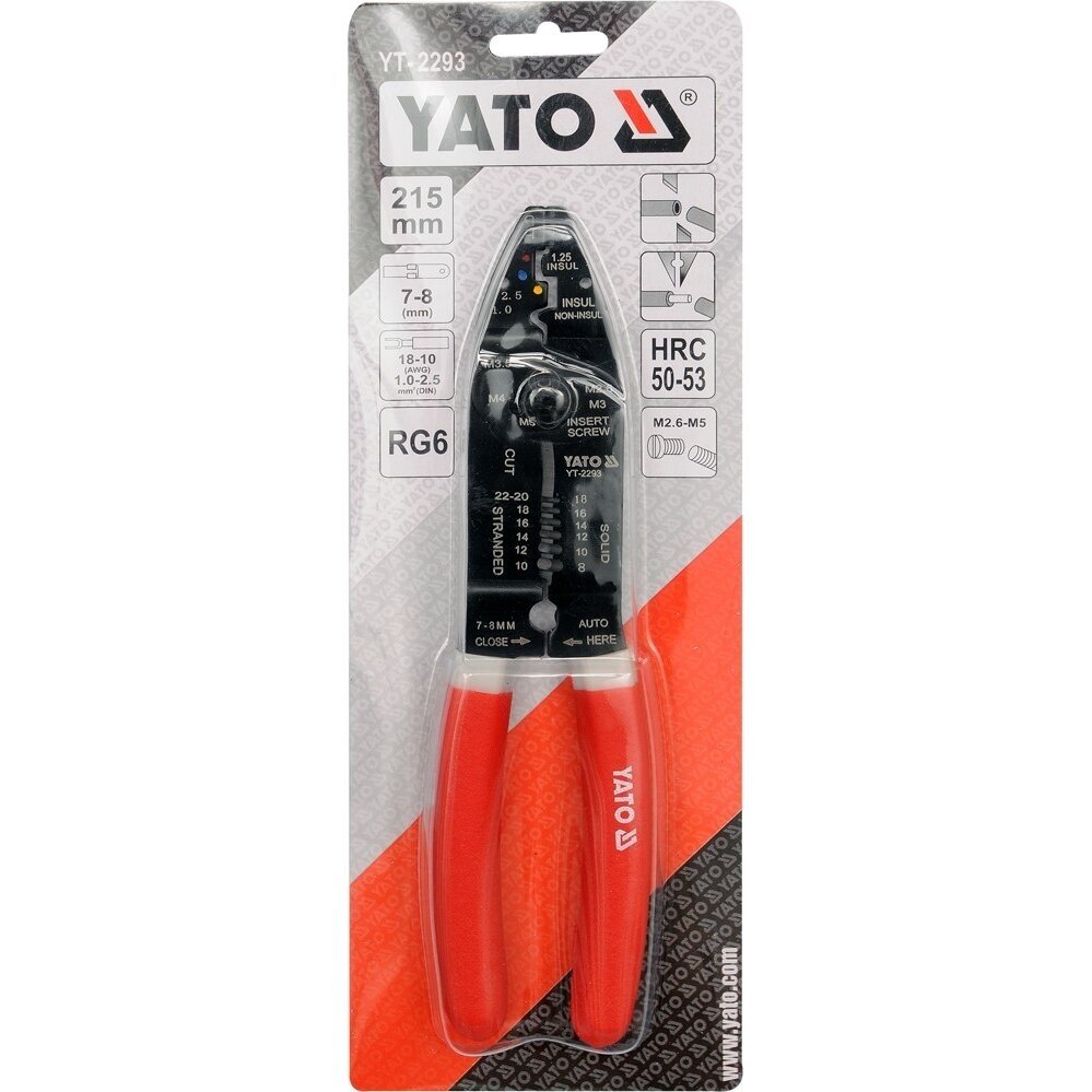 Replės laidams | 215 mm YATO Replės laidams | 215 mm YATO