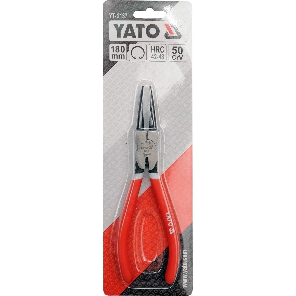 Replės žiedams spaudžiamos tiesios | 180 mm YATO 2 Replės žiedams spaudžiamos tiesios | 180 mm YATO 2
