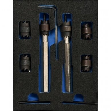 Rinkinys kontaktiniams taškams nugręžti 8mm ir 10mm, 9vnt. YT-28919 1 Rinkinys kontaktiniams taškams nugręžti 8mm ir 10mm, 9vnt. YT-28919 1