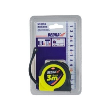 Ruletė su magnetu 3m x 16mm DEDRA M382P
