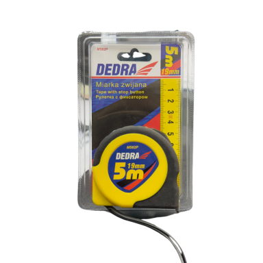 Ruletė su magnetu 5m x 19mm DEDRA M582P