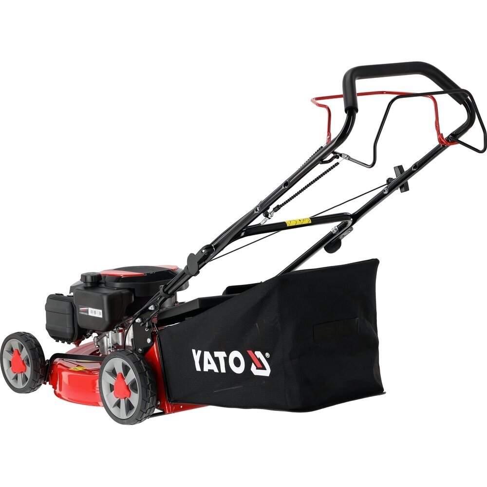 Savaeigė benzininė vejapjovė su 60 l krepšiu | Loncin 2,4 kW | 46 cm YATO 5
