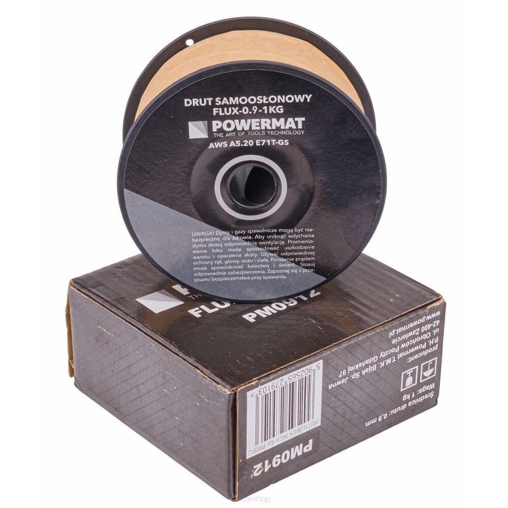Savisaugė viela FLUX 0.9mm, 1.0Kg Powermat PM0912 1 Savisaugė viela FLUX 0.9mm, 1.0Kg Powermat PM0912 1